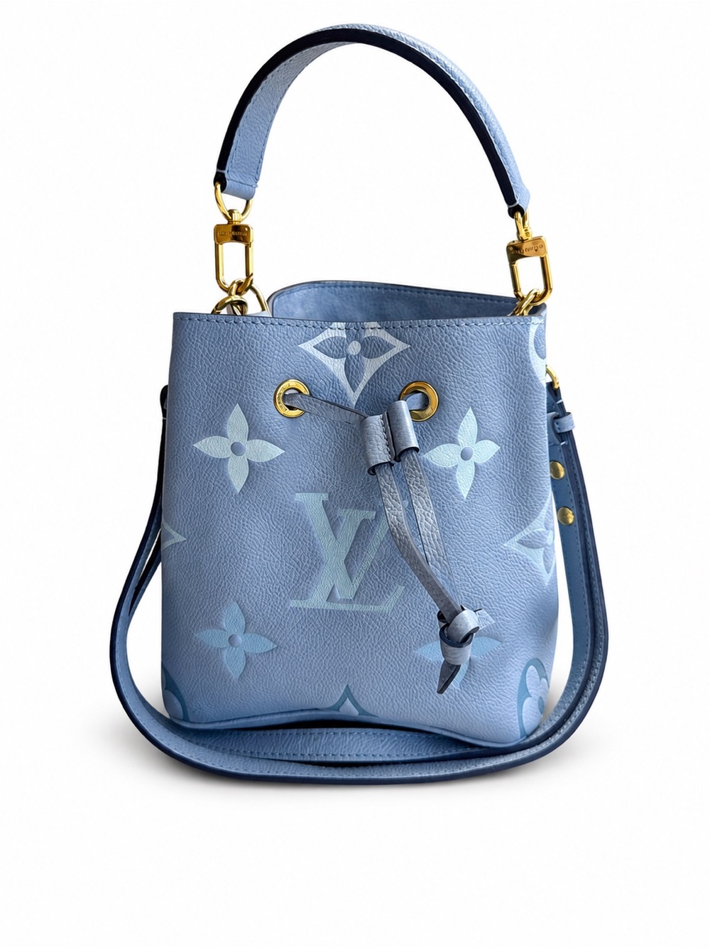 Louis Vuitton By The Pool Neonoe BB Blue Bag Discoloration As Is LIMITED